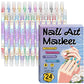 Nail Art Stiften Set met Dubbele Punt | Professionele Pennen voor Nagelkunst