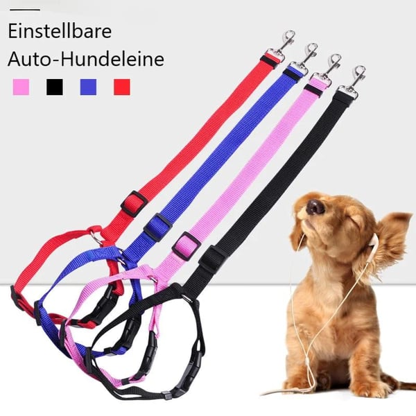 🐾Verstelbare hondenlijn voor in de auto