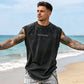 Vintage Gewassen Losvallend Gym Muscle T-shirt – Ademend en Stijlvol