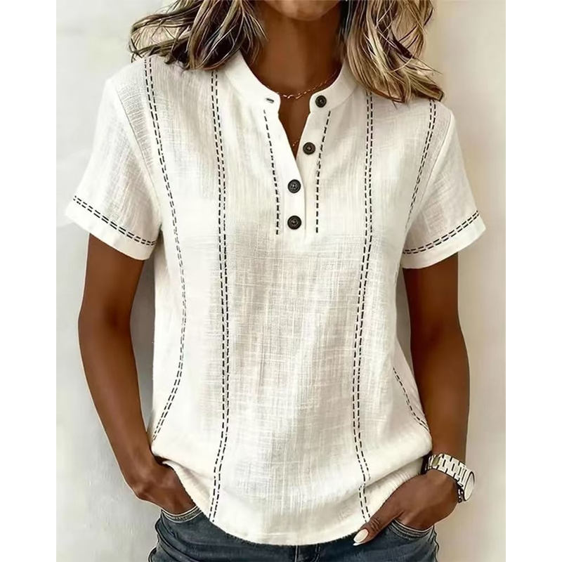 Dames casual short sleeve top