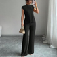 ⏰Elegante coltrui top & wijde pijp broek 2-delige set