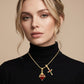 ✝️50% KORTING✨Gold Faith dubbele hanger | Verstelbare ketting · Prachtig vakmanschap · Heilige elegantie · Een betekenisvol cadeau