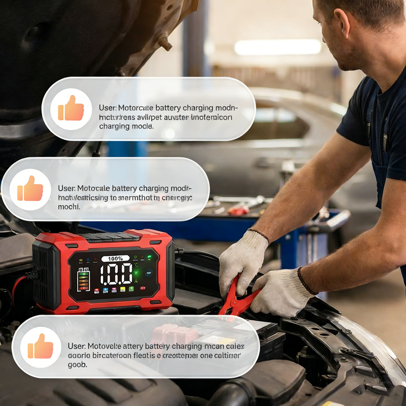 🔋 12V 6A slimme acculader – pulsherstel voor oude batterijen, geschikt voor alle auto's en motoren.