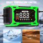 🔋 12V 6A slimme acculader – pulsherstel voor oude batterijen, geschikt voor alle auto's en motoren.