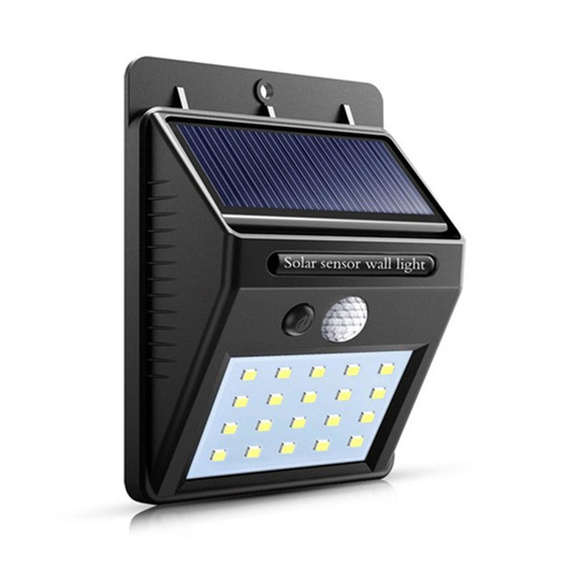 Zonne-energie bewegingssensor muurlamp