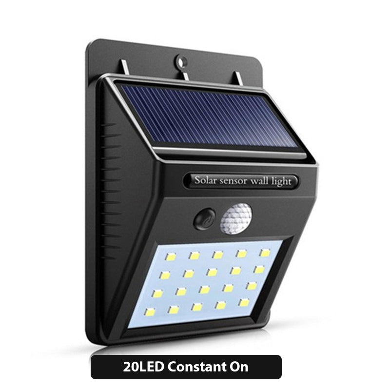 Zonne-energie bewegingssensor muurlamp