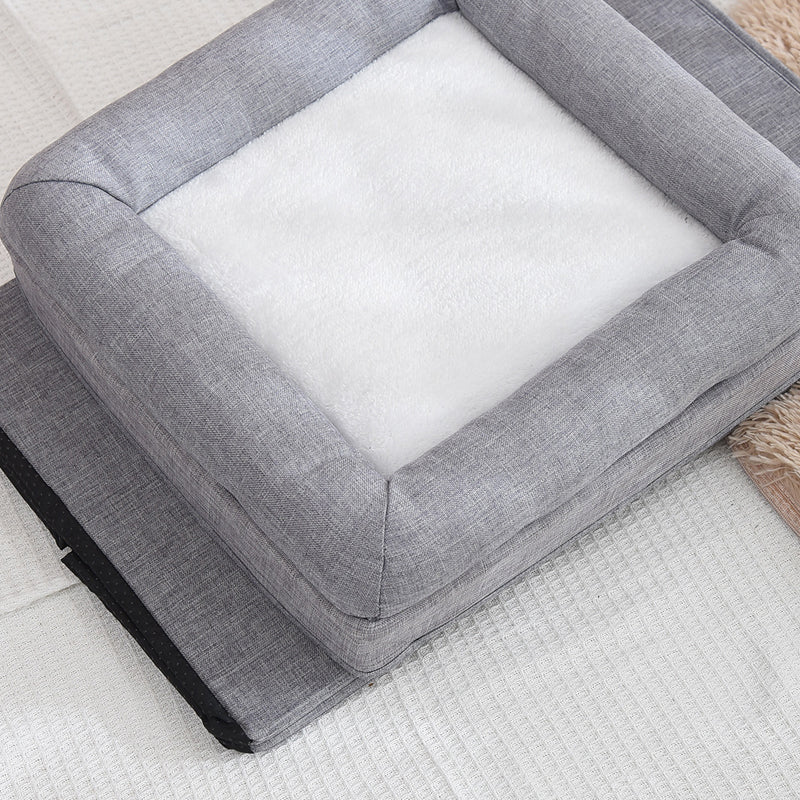 Foldable Multi-Level Cat Condo with Scratching Pad