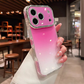 Glitter telefoonhoesje met camerabescherming en glanzende afwerking