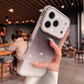 Glitter telefoonhoesje met camerabescherming en glanzende afwerking