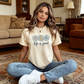 “Life is Good” T-shirt met madeliefjesprint