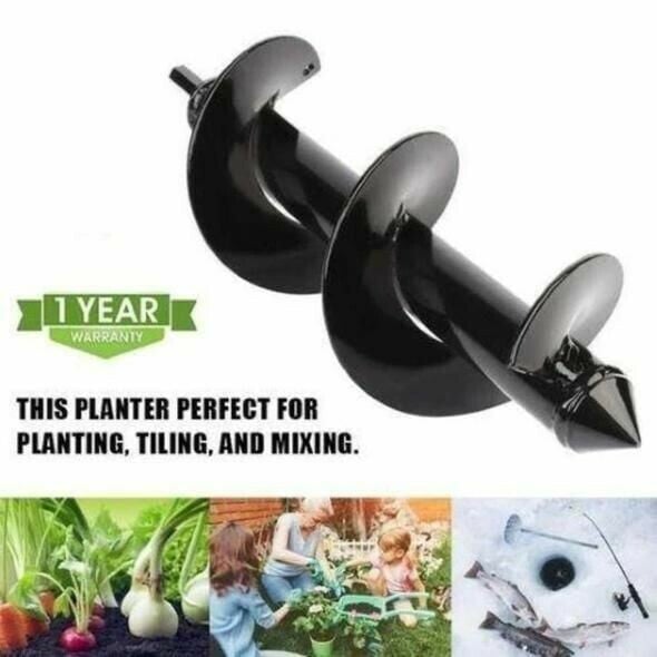 🌞Tuinboor Spiraalboor voor Boormachine – Snel en Moeiteloos Planten van Bloembollen en Zaailingen