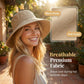 👒 TIJDELIJKE AANBIEDING: 50% KORTING! ✨ Dames zonnehoed met strik en brede rand – opvouwbaar, 360° zonbescherming 🎀