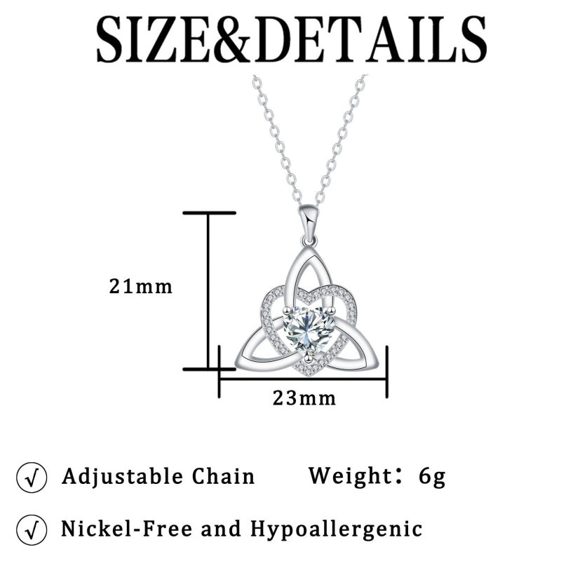 Keltische Knoop Hart Ketting