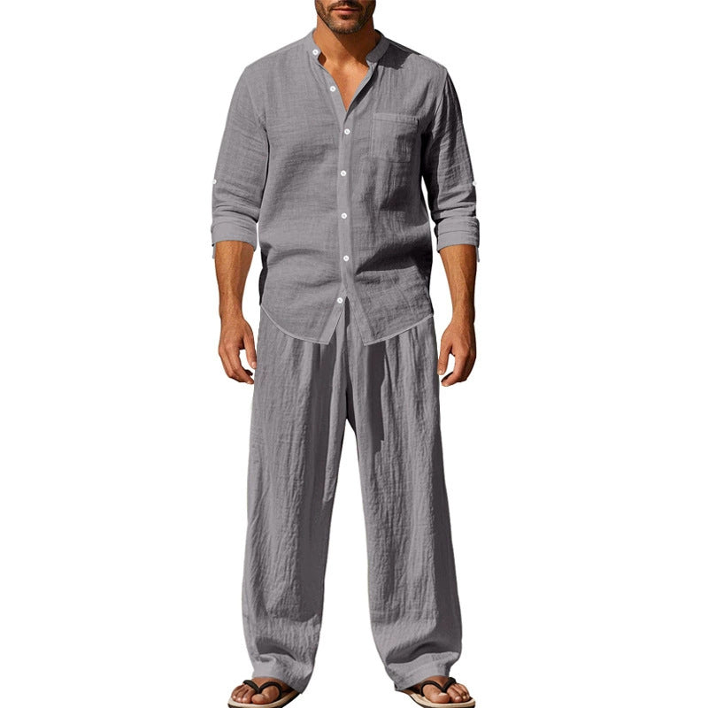 ⏳Tijdelijke special⏰Casual ademende shirt en broeken voor mannen