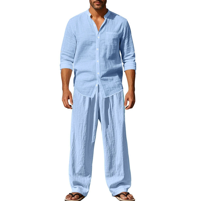 ⏳Tijdelijke special⏰Casual ademende shirt en broeken voor mannen