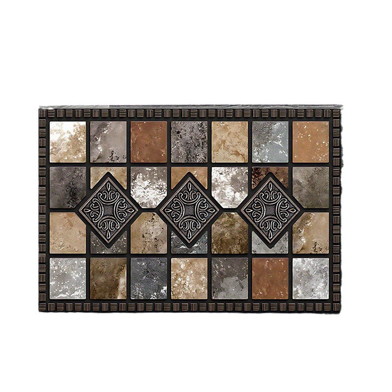 ⏳🔥TIJDELIJKE 50% KORTING! 🏡 Geometrisch steenpatroon deurmat – Stijlvol & duurzaam voor uw huis ✨