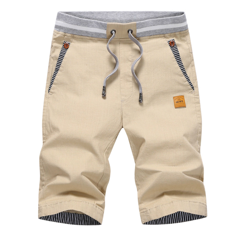 Heren Korte Broek Colorblock - Casual Short met Trekkoord