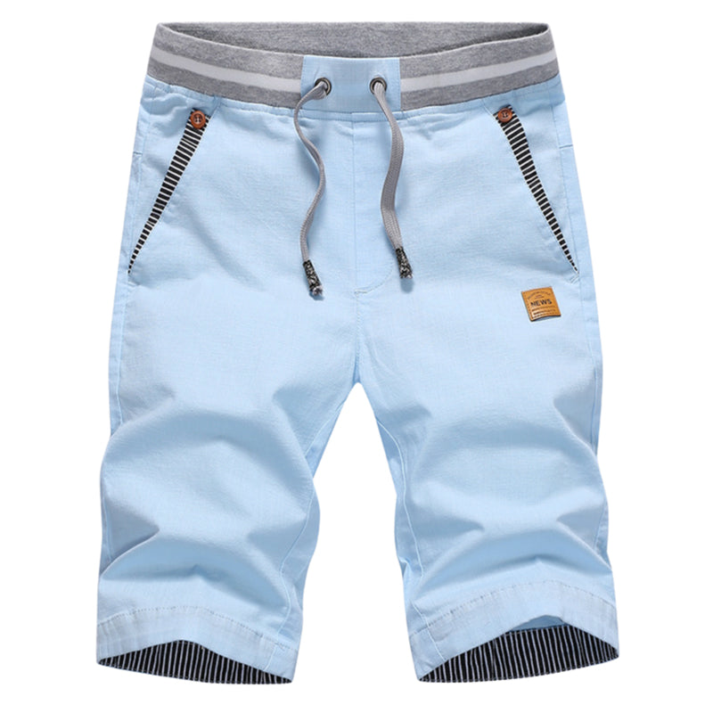 Heren Korte Broek Colorblock - Casual Short met Trekkoord
