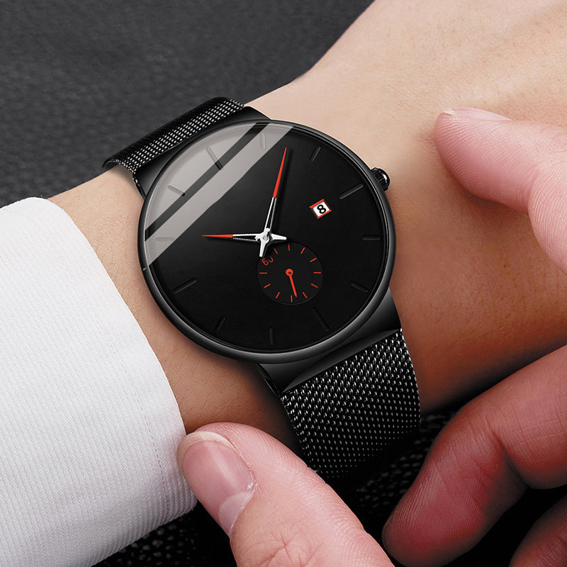Minimalistische Waterdichte Quartzhorloge voor Heren