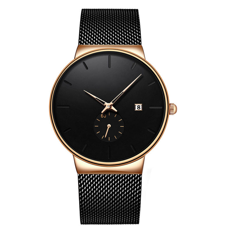 Minimalistische Waterdichte Quartzhorloge voor Heren