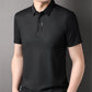 Heren slim fit T-shirt met korte mouwen en kraag