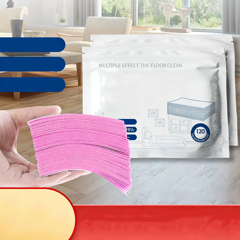 🥳UITVERKOOP 2026🥳💞50% KORTING | 50.000+ verkocht!Wateroplosbare vloerdoekjes 120st | Geen afmeten, glanzende vloeren