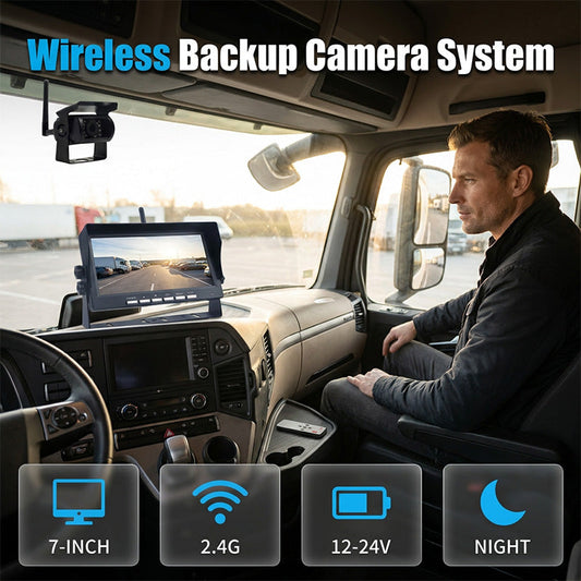 📹 HD Achteruitrijcamera met Nachtzicht – Draadloos & Eenvoudiger Parkeren 🚘