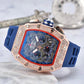 ⌚ Beperkte oplage – 56% korting✨ Luxe herenhorloge in tonneauvorm met strass-versiering