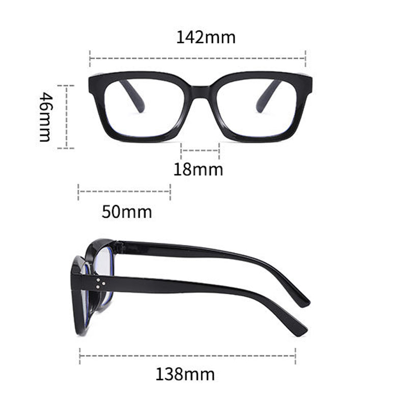 Retro Square Anti-Blue Light Glasses