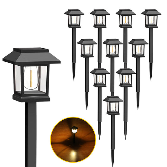 Buiten waterdichte solar tuinpadlamp - 2 stuks per set