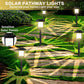 Buiten waterdichte solar tuinpadlamp - 2 stuks per set