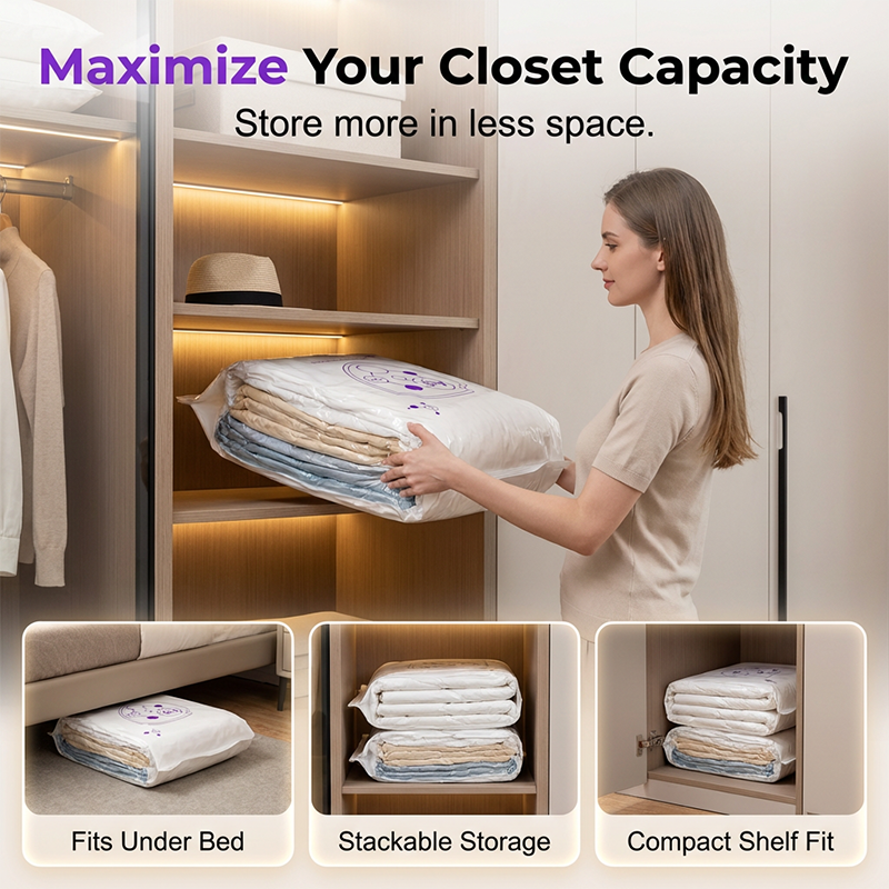 📦Vacuümopbergzakken – Bespaar Meer Ruimte voor Kleding en Beddengoed💨✨