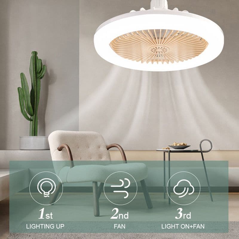 💡50% KORTING🔥LED-plafondventilator met afstandsbediening – 3 snelheden, stille DC-motor en dimbaar licht – Perfect voor de slaapkamer en de woonkamer ✨