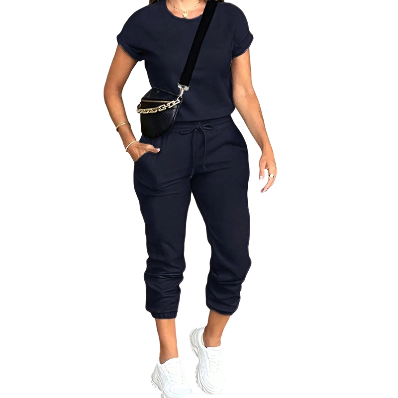 👕TIJDELIJKE 50% KORTING!✨Dames trainingspak – Comfortabel, Zakken, Trekkoord, Casual✨