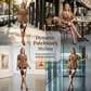 Kleurblok potloodrok & top set