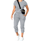 👕TIJDELIJKE 50% KORTING!✨Dames trainingspak – Comfortabel, Zakken, Trekkoord, Casual✨