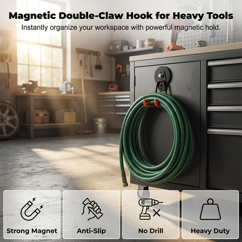 🧲 Krachtige Dubbele Magnetische Haak – Sterke Grip & Krasbestendige Coating ✨