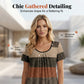 Dames Geplooid T-shirt in Grote Maten