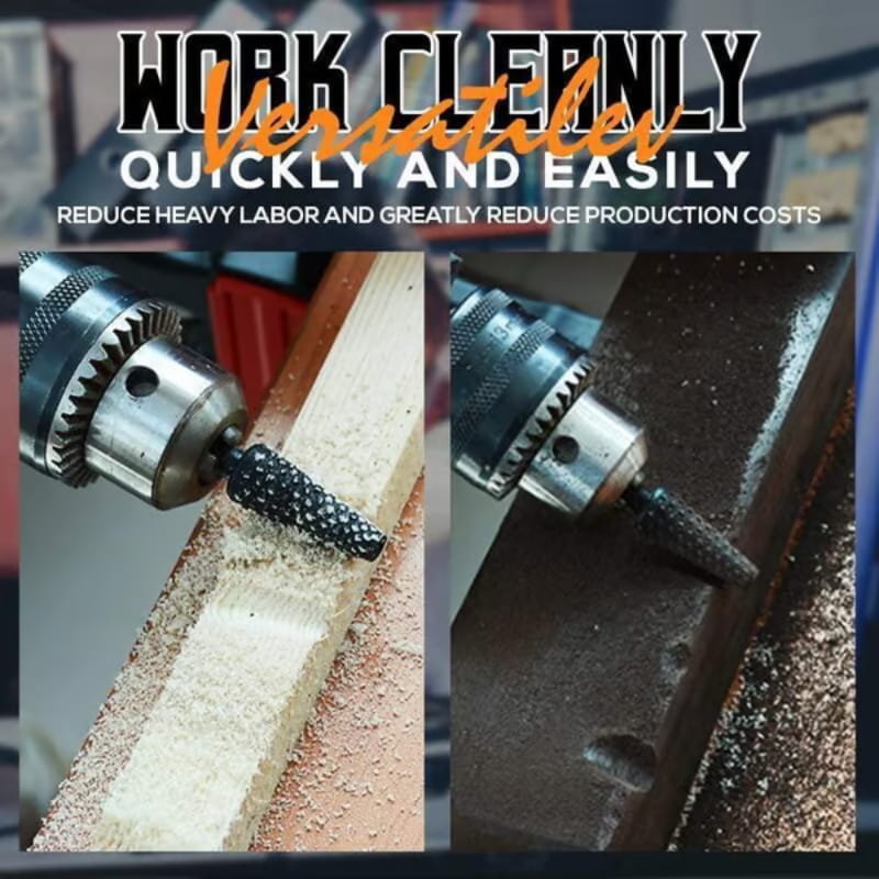 🔧 NU 50% KORTING!✨ 5-delige set roterende staalvijlen – Duurzaam, verschillende vormen & effectief ontbramen 🛠️