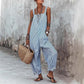 🌿 50% korting 🌸 Casual gestreepte jumpsuit met dunne bandjes voor dames 👖