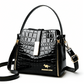 👜TIJDELIJKE AANBIEDING: 50% KORTING!✨Glanzende krokodilprint dames handtas – Gestructureerd, gouden hardware, ruim & chique💼