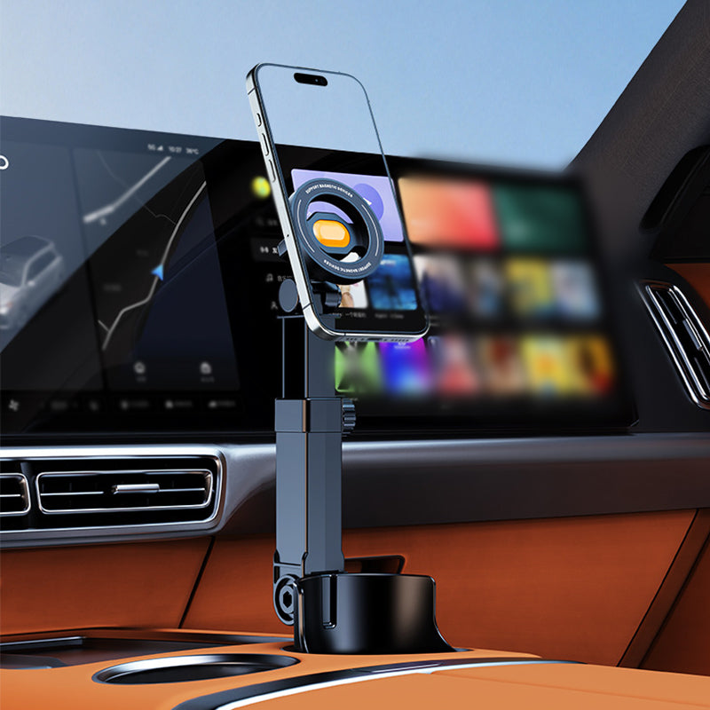 Autobekerhouder voor mobiele telefoons – 360° verstelbaar, krachtige N52-magneet, bediening met één hand, geschikt voor alle telefoons, stabiele modellen met magneet- en klembevestiging voor veilig rijde