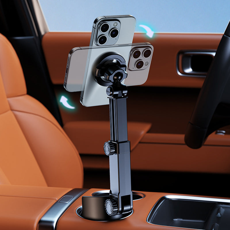Autobekerhouder voor mobiele telefoons – 360° verstelbaar, krachtige N52-magneet, bediening met één hand, geschikt voor alle telefoons, stabiele modellen met magneet- en klembevestiging voor veilig rijde