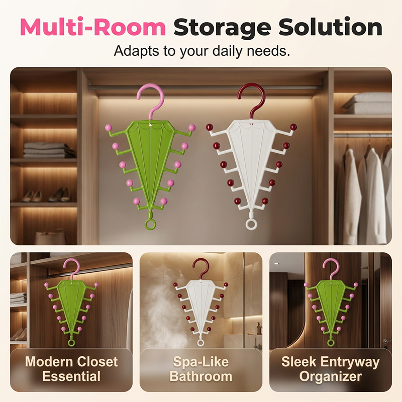 ⏰🎁Multifunctioneel V-vormig dubbelzijdig opbergrek met hangers