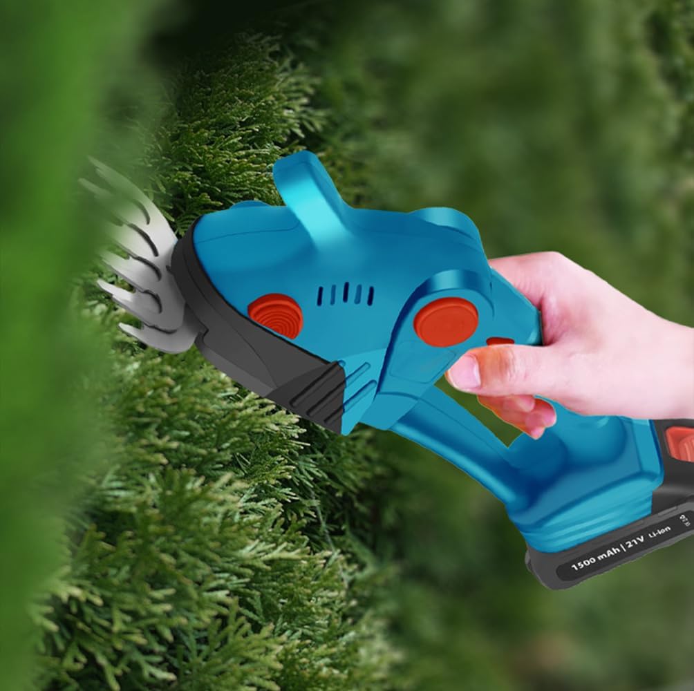 🔋Draadloos, messcherp en verrassend krachtig🌿Mini lithium heggenschaar – snoeit dikke takken alsof het niets is!