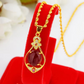 🔥 2026 Hot Sale 50% KORTING！！ 🎁 Elegante vierbladige klaver traanvormige halsketting 14K goudkleurig, een symbool van geluk, 💎💖