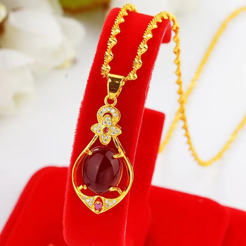 🔥 2026 Hot Sale 50% KORTING！！ 🎁 Elegante vierbladige klaver traanvormige halsketting 14K goudkleurig, een symbool van geluk, 💎💖