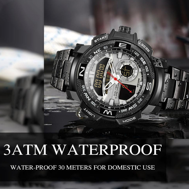 🎇50% KORTING⌚Sporthorloge met dubbel display voor heren✨