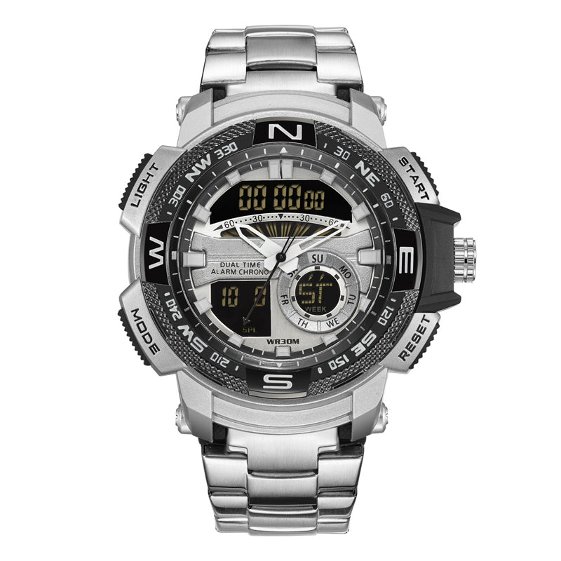 🎇50% KORTING⌚Sporthorloge met dubbel display voor heren✨