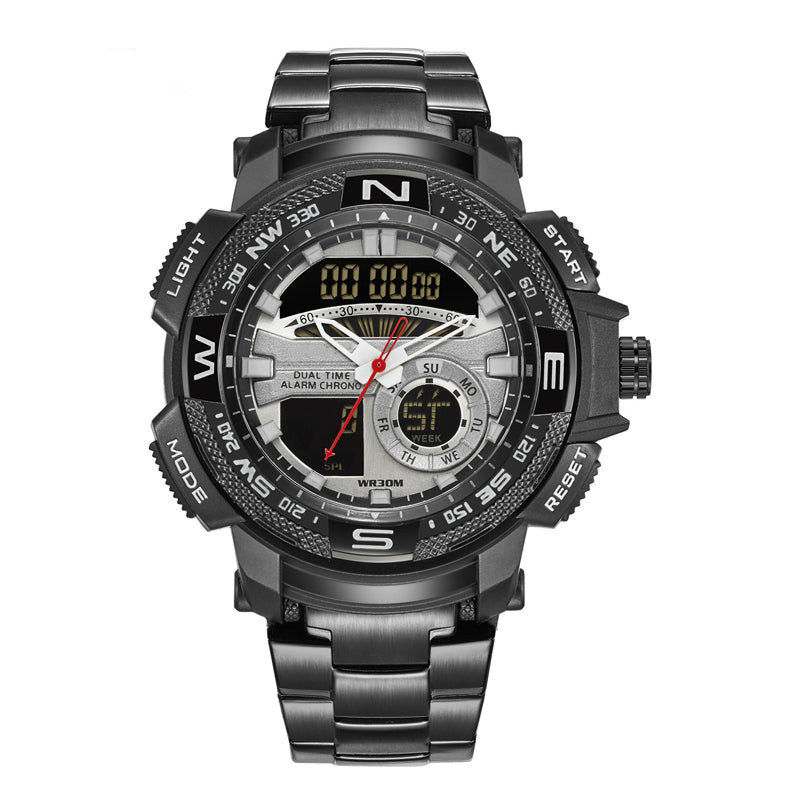 🎇50% KORTING⌚Sporthorloge met dubbel display voor heren✨